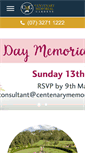 Mobile Screenshot of centenarymemorialgardens.com.au